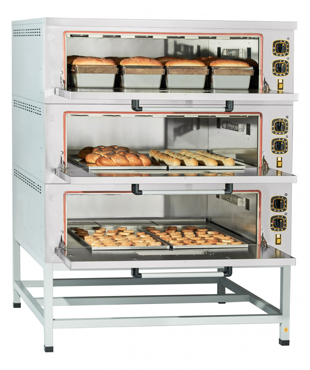 Подовая печь шкаф ЭШП-3-01 (320 °C) нержавеющая камера пекарская